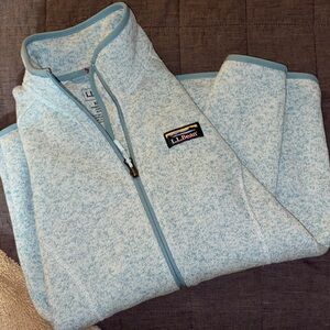 L.L. Bean Sky Blue Fleece Jacket